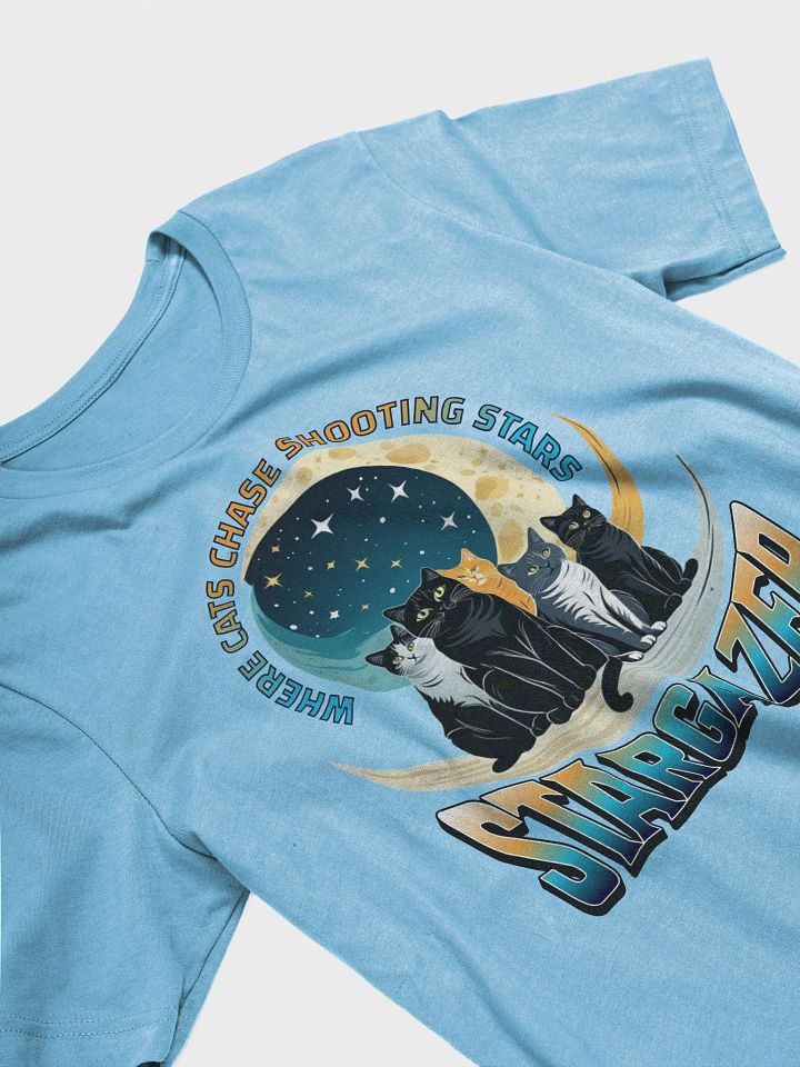 Where Cats Chase Shooting Stars Stargazer Soft Tee product image (38)