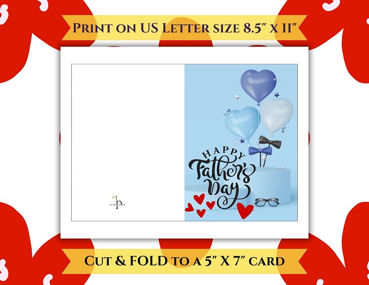 Balloons & Bow Ties Father's Day Card product image (2)