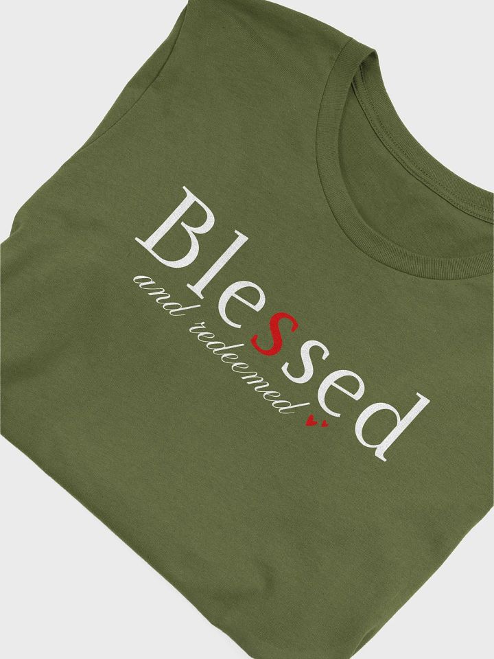 Blessed and Redeemed Christian Faith Bella Canvas T-shirt product image (2)