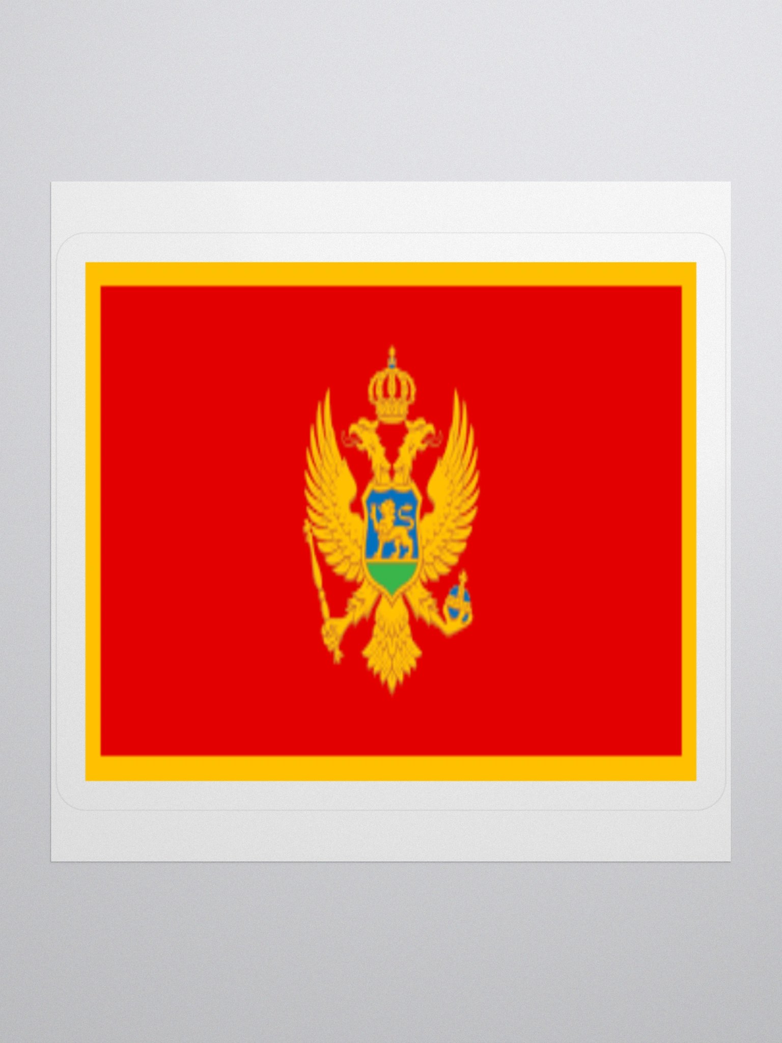 Exclusive Montenegrin Flag Kiss-Cut Sticker by TDS Music product image (2)