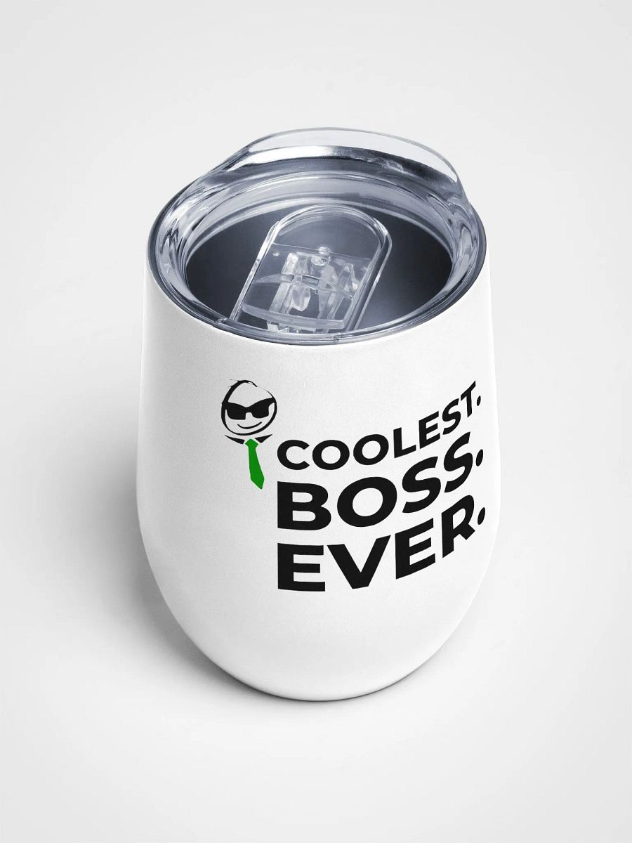 Insulated Wine Tumbler – Coolest Boss Ever | Luxe, Spill-Proof & Leadership-Ready product image (9)