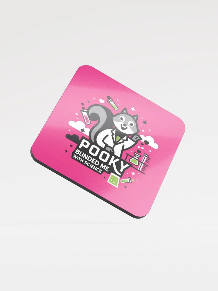 Coaster or micro art piece: pooky blinded me with science pop art product image (1)