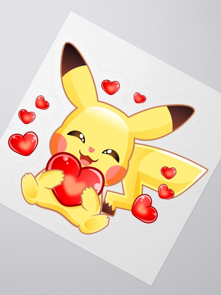 Pika love stickers product image (2)