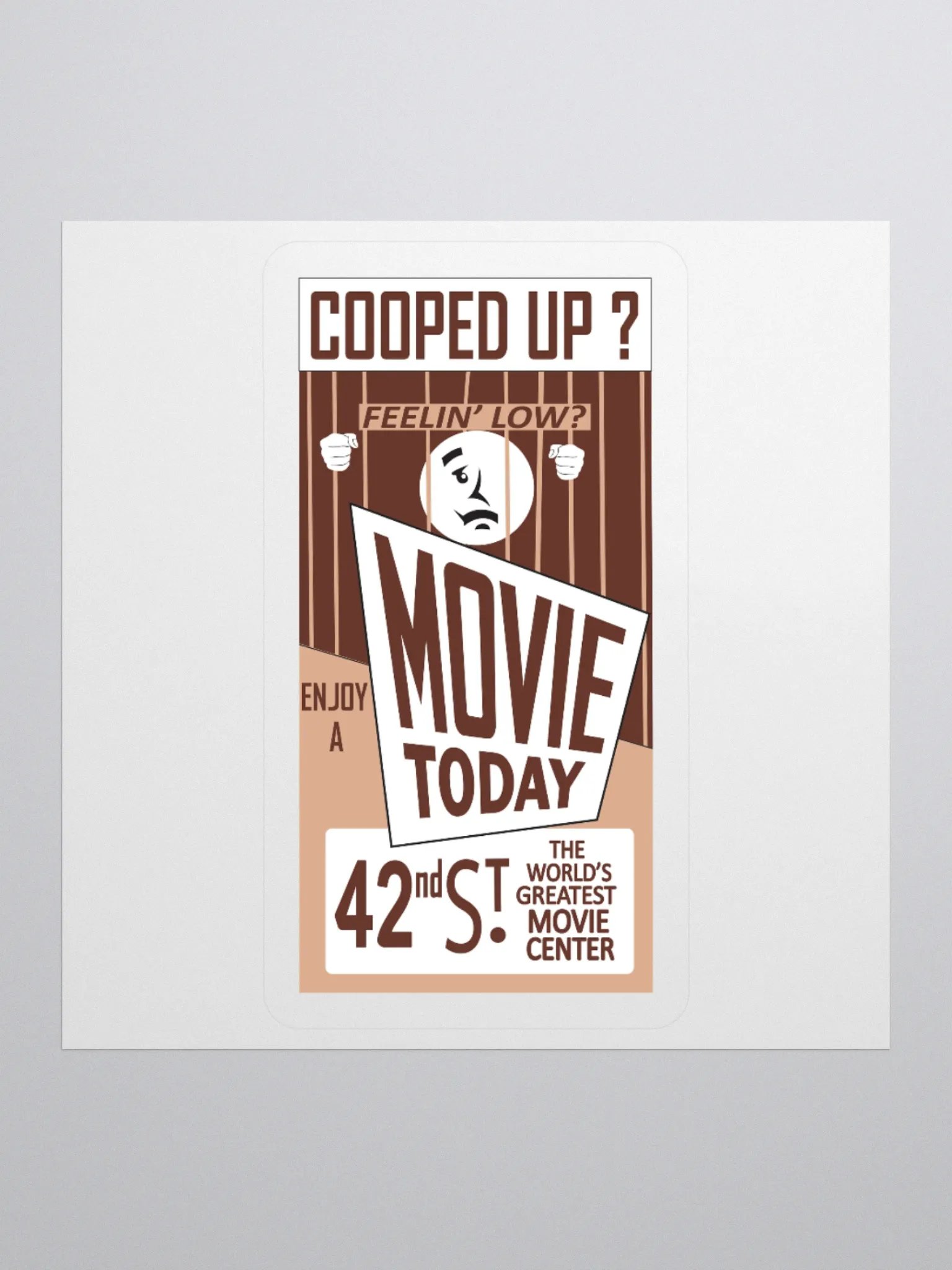 42nd Street Mural | Kiss Cut Sticker product image (1)