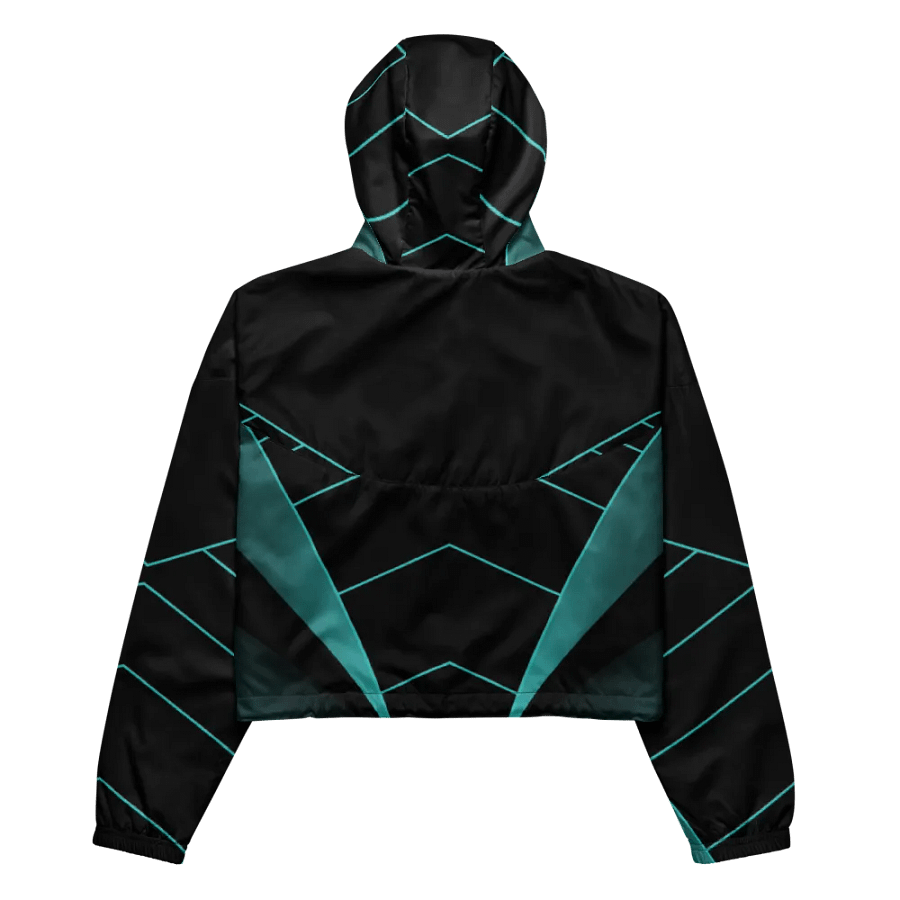 Teal Vortex Women's Windbreaker product image (5)