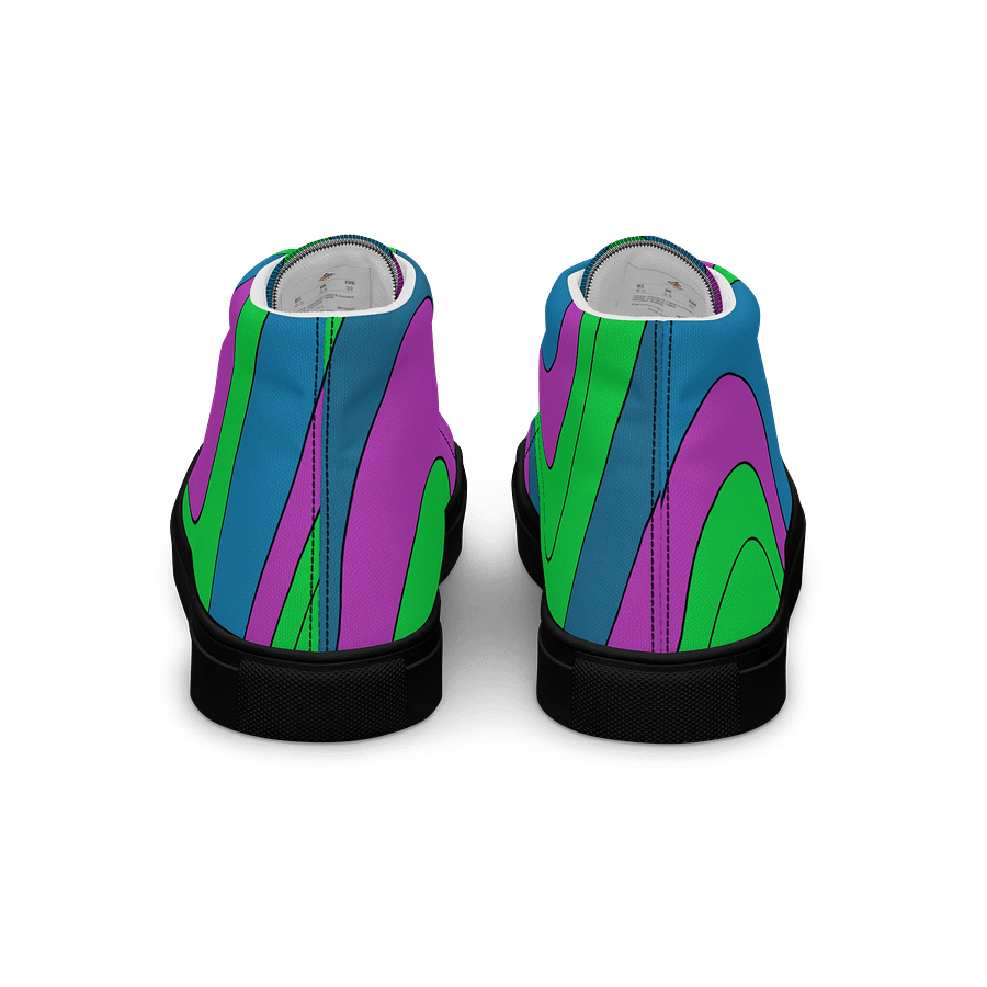 Psychedelic Wave Men's High Tops product image (7)