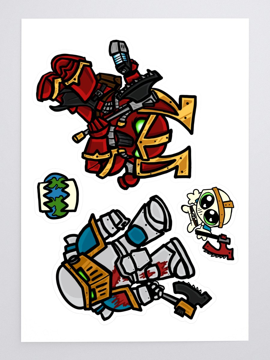 Hungry Space Soldiers Sticker Sheet product image (3)