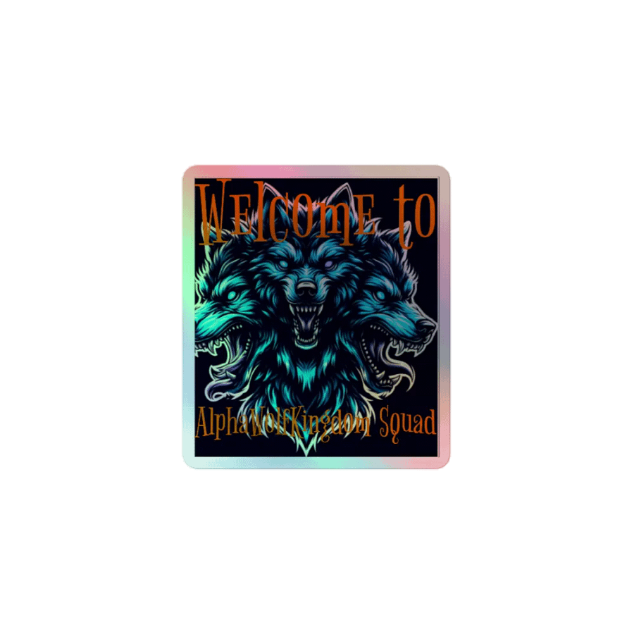 AlphaWolfKingdom Holographic Wolf Sticker Set product image (1)