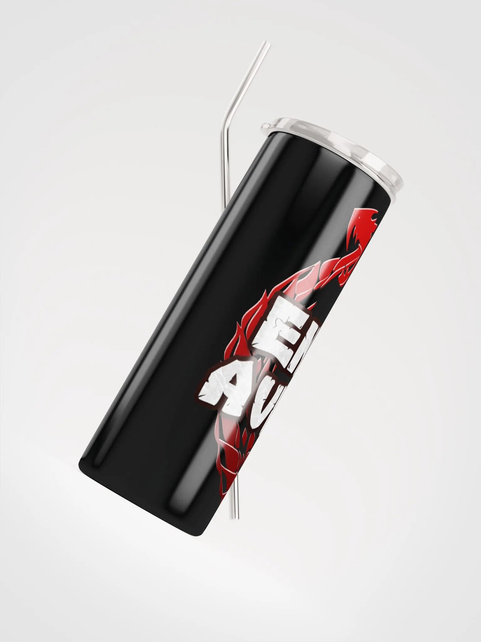 English Avenger Logo Stainless Steel Tumbler with Straw product image (4)