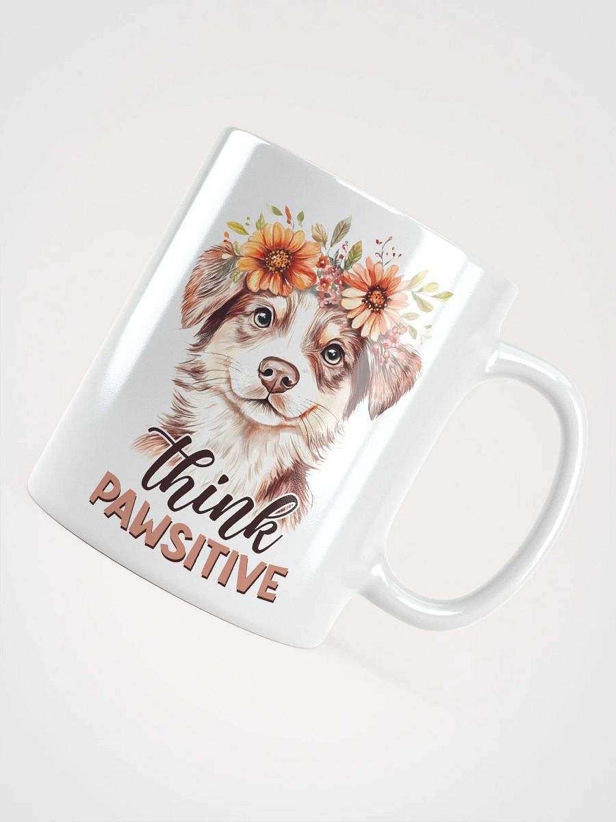 Cute Dog Pawsitive Vibes Glossy Mug product image (4)