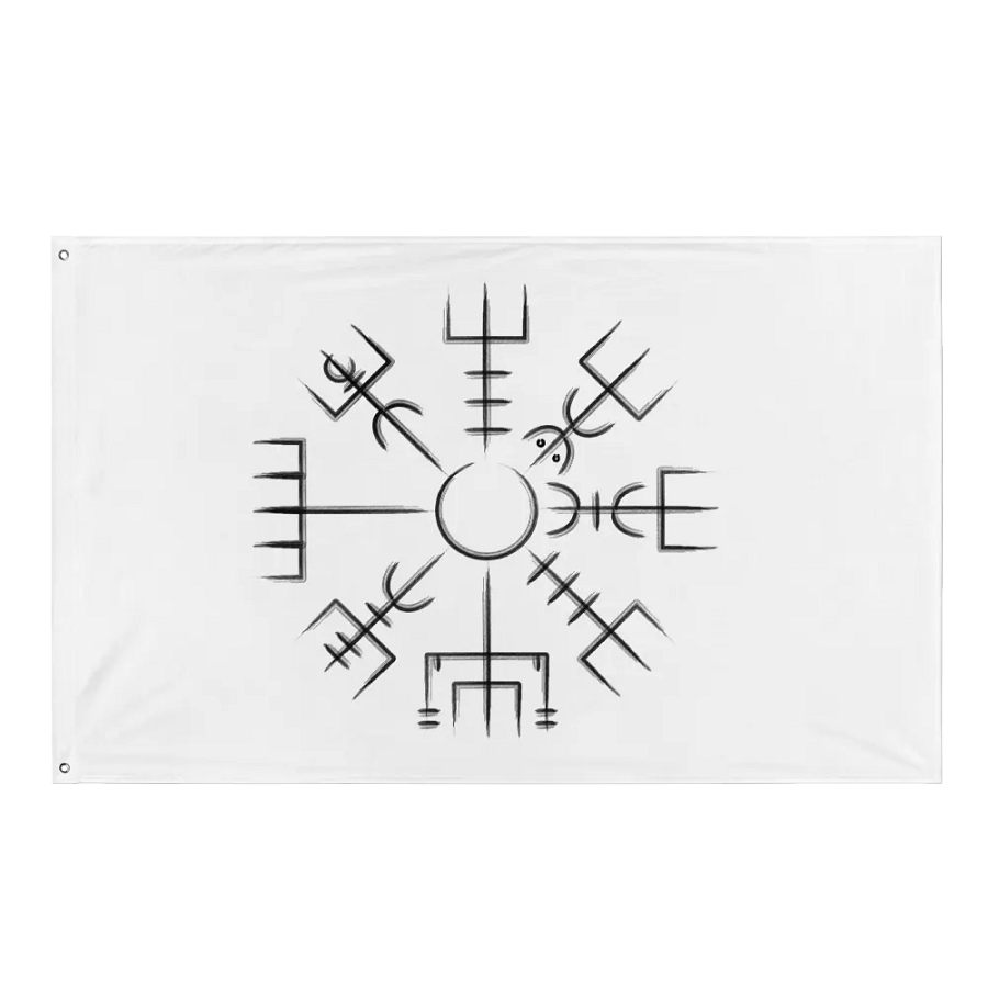 Vegvisir Flag in White product image (1)