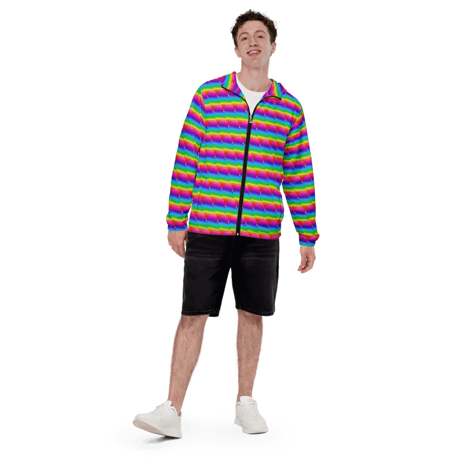 Rainbow Heart Windbreaker product image (4)