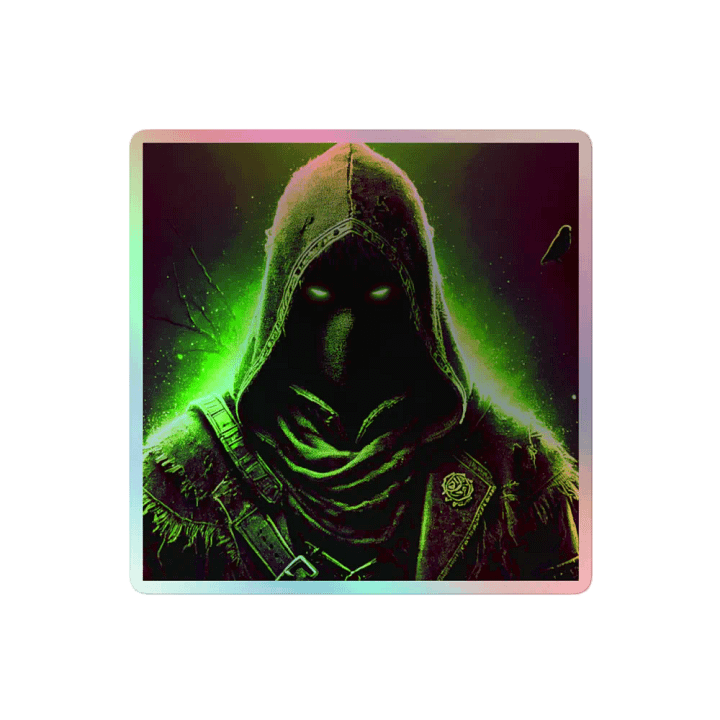 Kryme’s Hooded Figure Holographic Sticker ✨ product image (2)