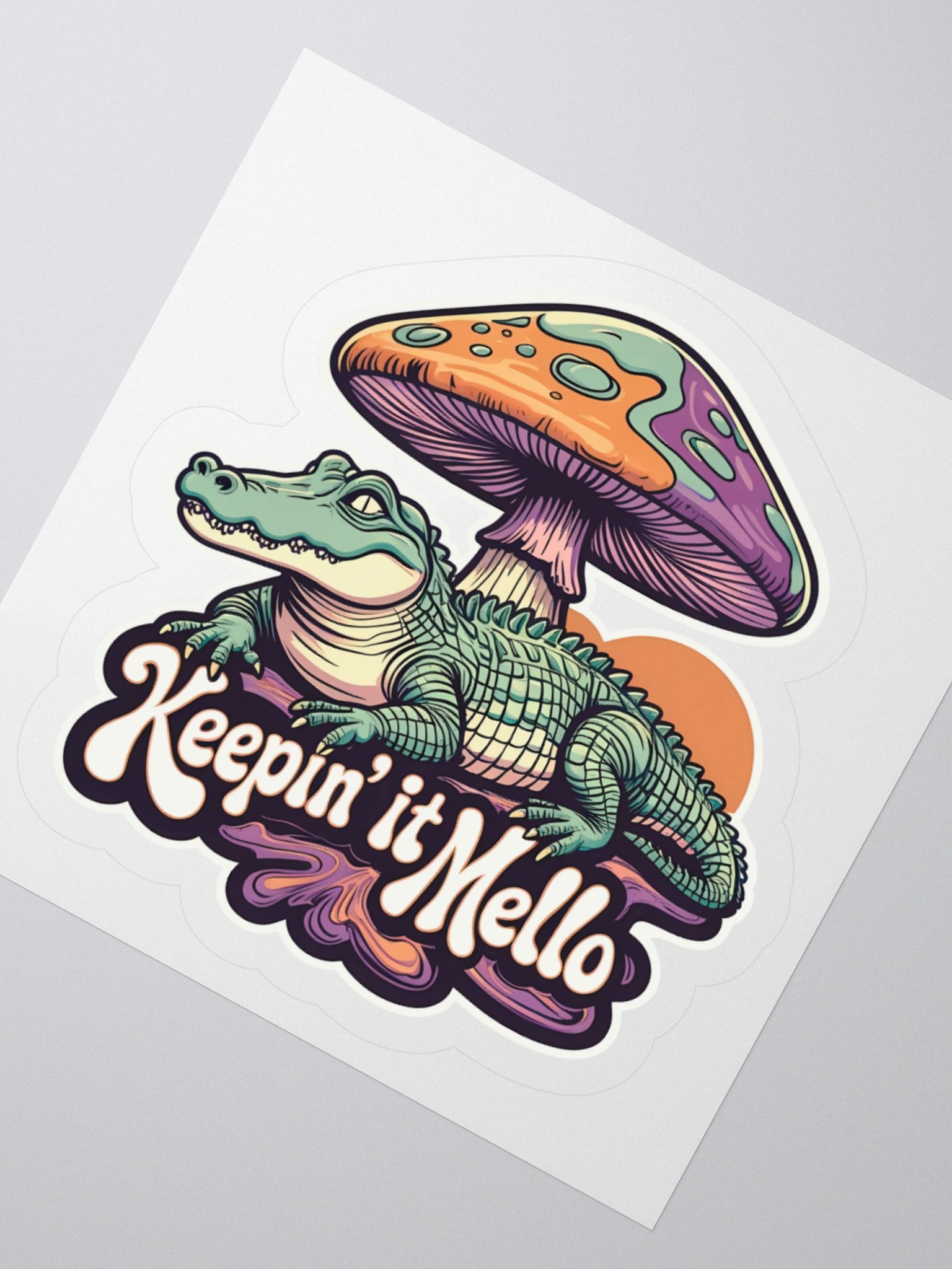 Mellow Alligator Kiss Cut Stickers product image (5)