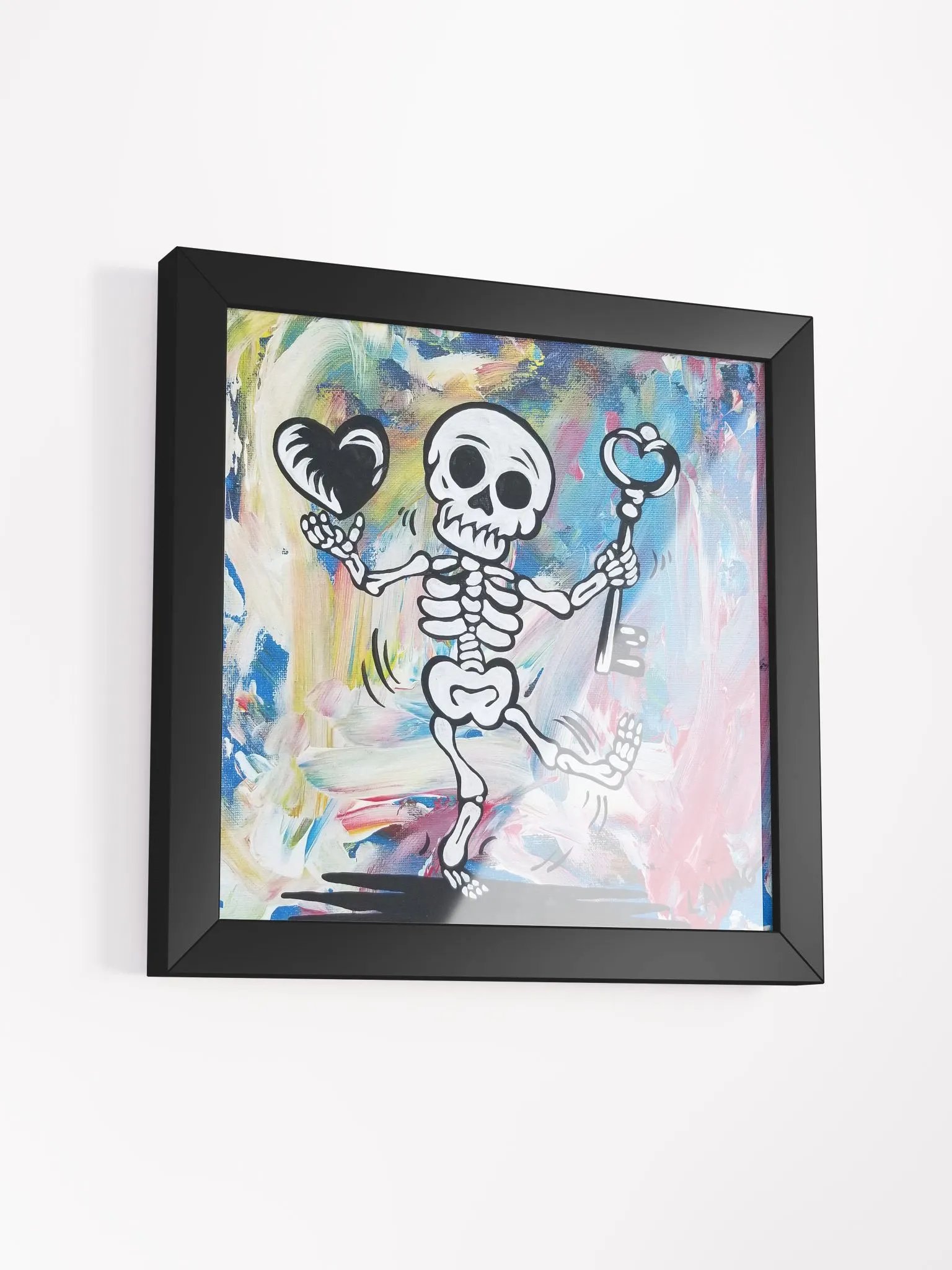 Floating Heart Mr. Bone Daddy Framed Print product image (7)