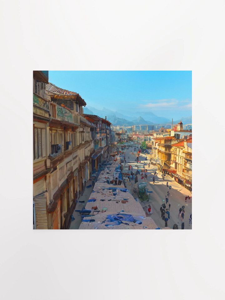 Mountain Market Bustle Poster product image (3)