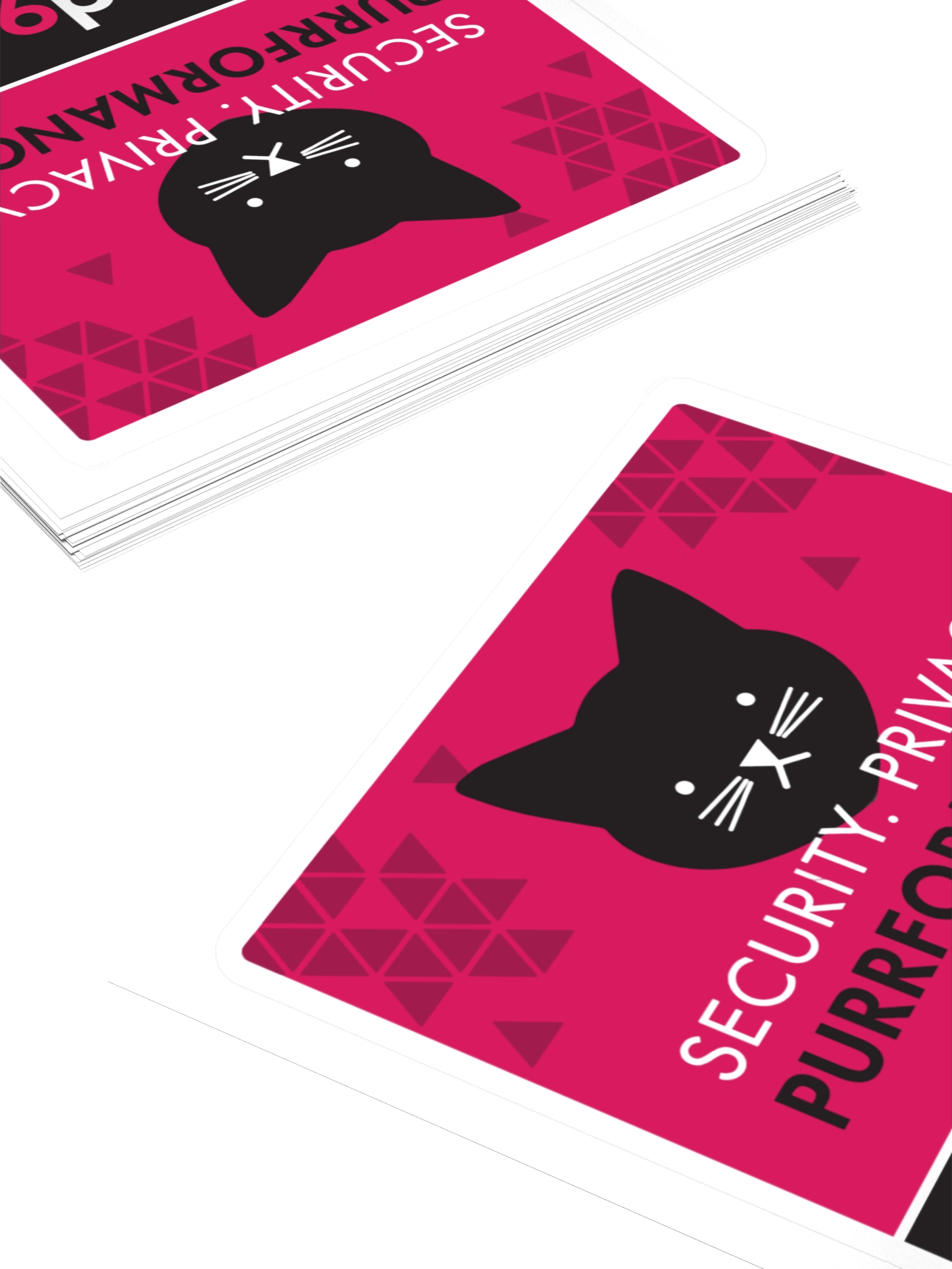 "Security. Privacy. Purrformance." Sticker product image (4)