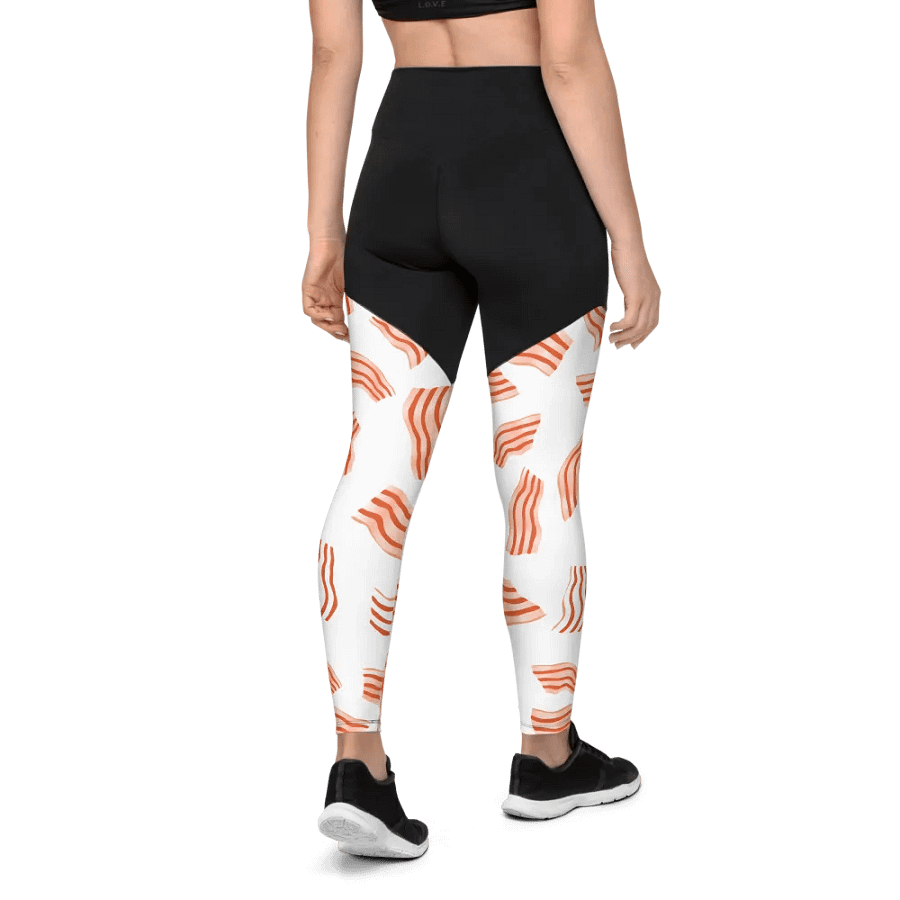 Sizzling Bacon Strip All-Over Leggings product image (5)
