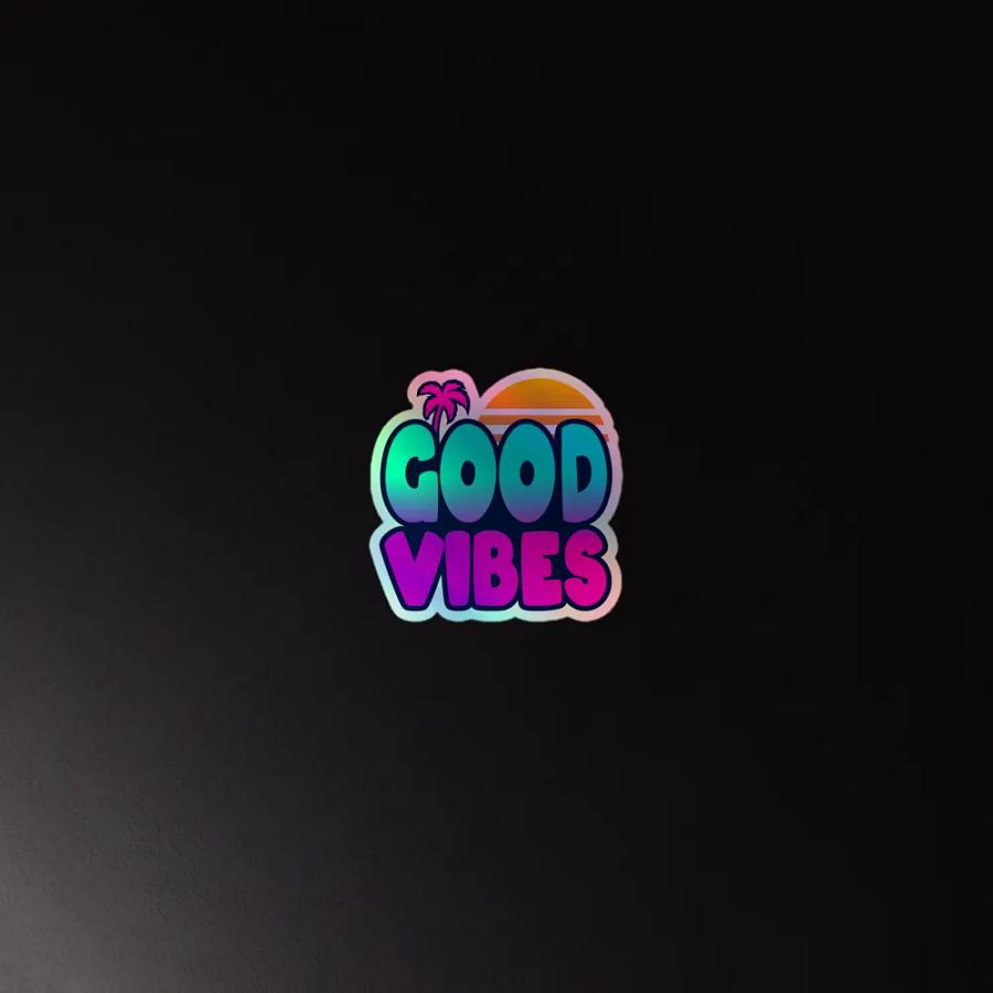 HOLOGRAPHIC GOOD VIBES product image (4)