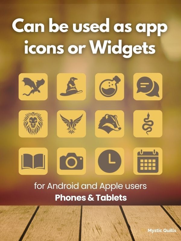 Hufflepuff Minimalist App Icon Pack for Phones and Tablets product image (4)