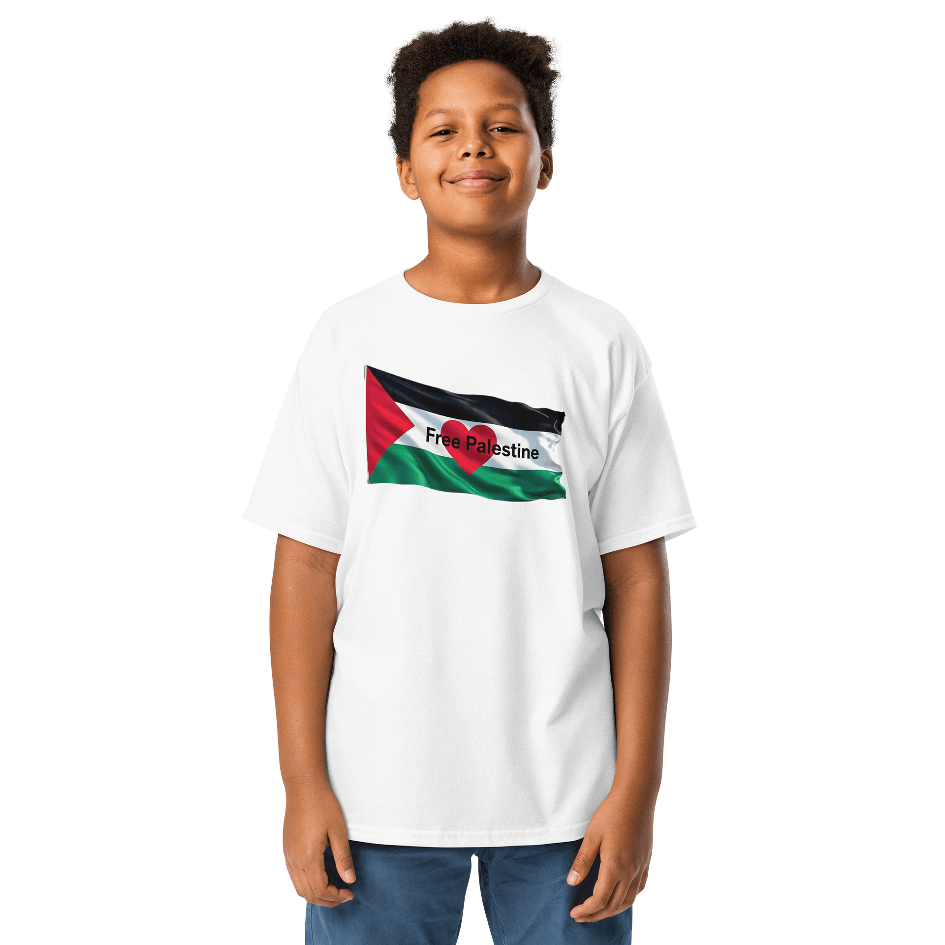 Heart of Palestine image Youth Tee product image (1)