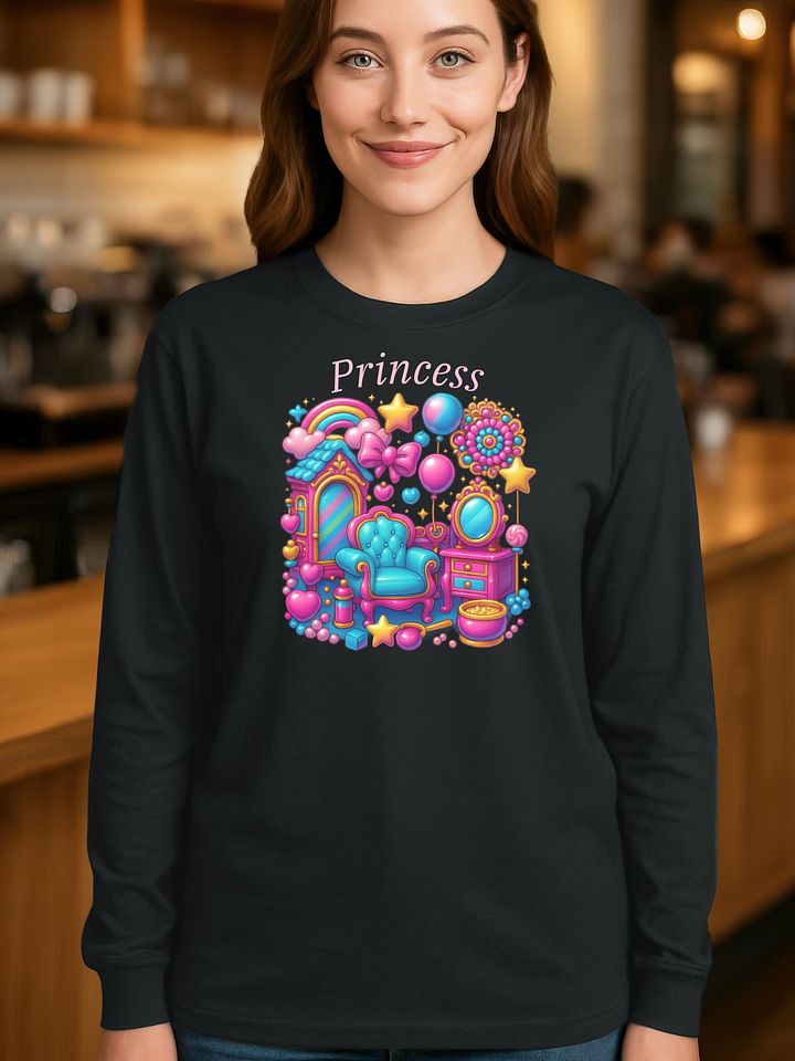 Princess - Dollhouse Color Burst - Gildan Ultra Cotton Unisex Long Sleeve T-Shirt product image (1)