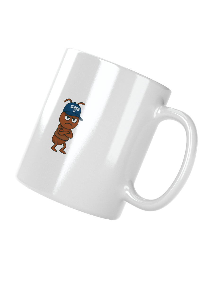 Screw U Coffee Mug by The ReluctAntz – White product image (3)