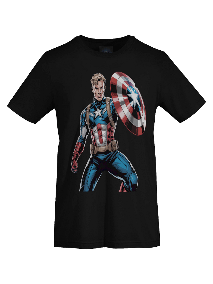 Lunar Lunge: Captain America Shadowed Sentinel T-Shirt product image (1)
