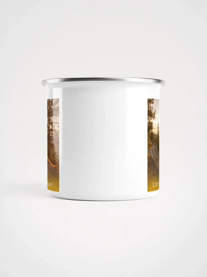 Let's Travel Enamel Mug product image (2)