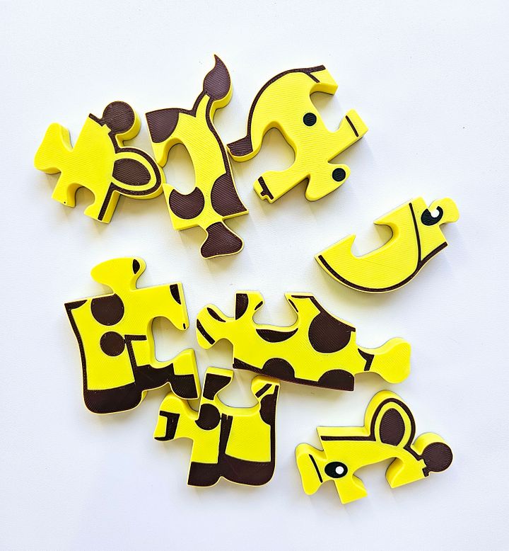 Giraffe 3D Printed Jigsaw Puzzle – A Tall Challenge for Young Explorers product image (2)