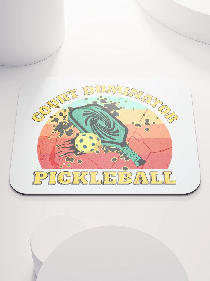 Court Dominator Pickleball Energetic Mouse Pad product image (1)
