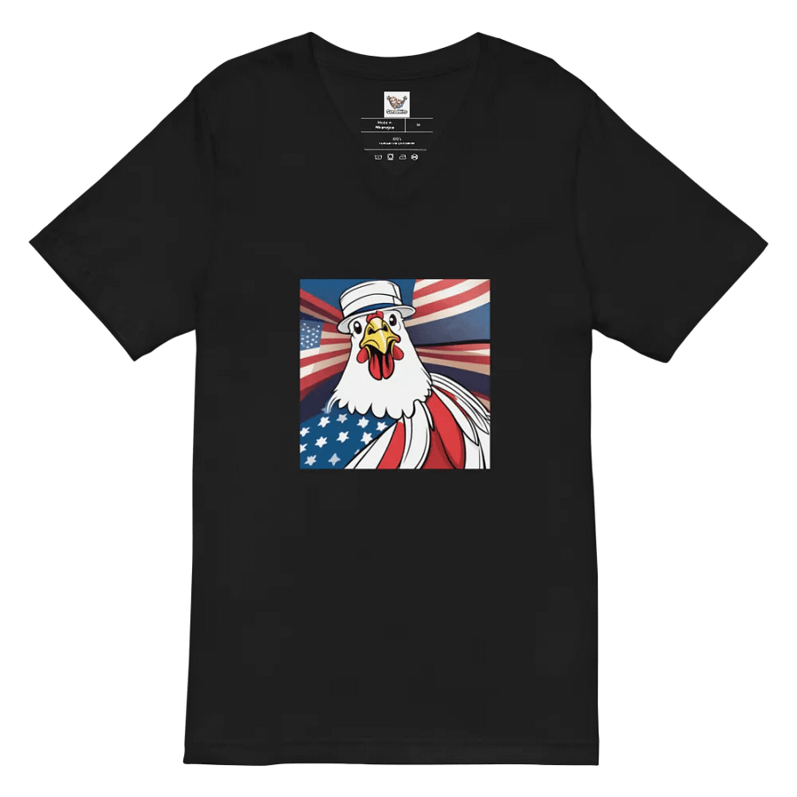 Patriotic Rooster V-Neck Tee product image (2)