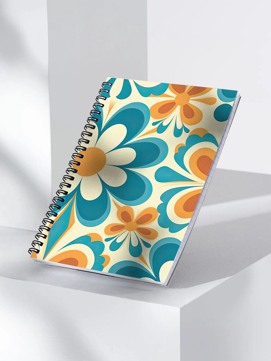 Retro Groovy Floral Notebook product image (3)