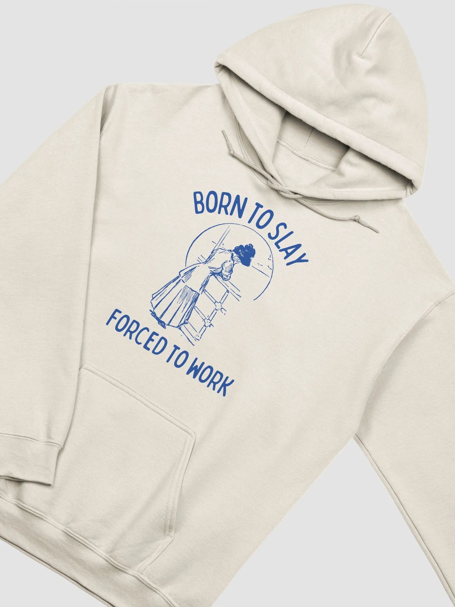 Born to slay forced to work Hoodie product image (3)