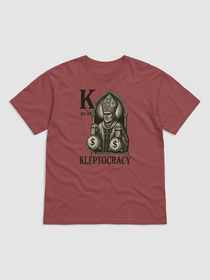 K as in kleptocracy t-shirt product image (5)