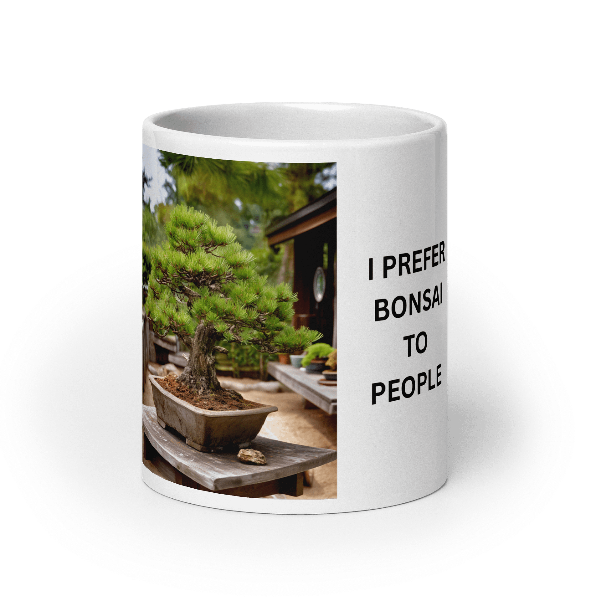I prefer bonsai to people mug product image (9)