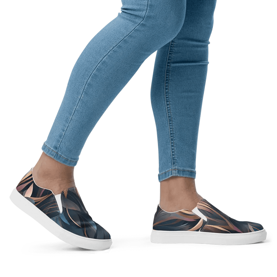 Feathered Harmony Canvas Slip-Ons product image (4)
