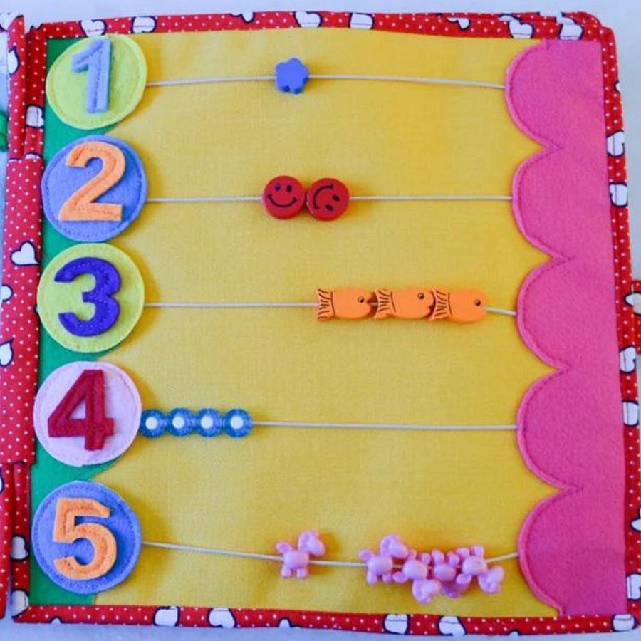 Personalized Montessori felt busy book with activities for toddlers product image (5)