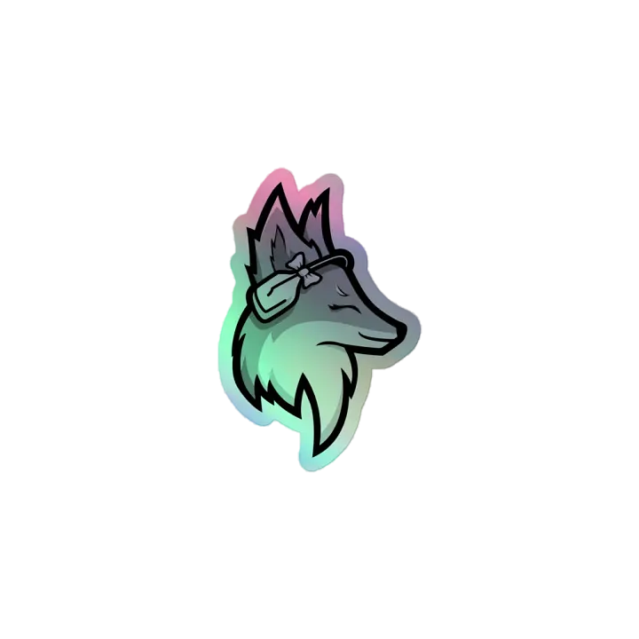 Smol Foxy Mandy Logo Holographic Sticker product image (2)