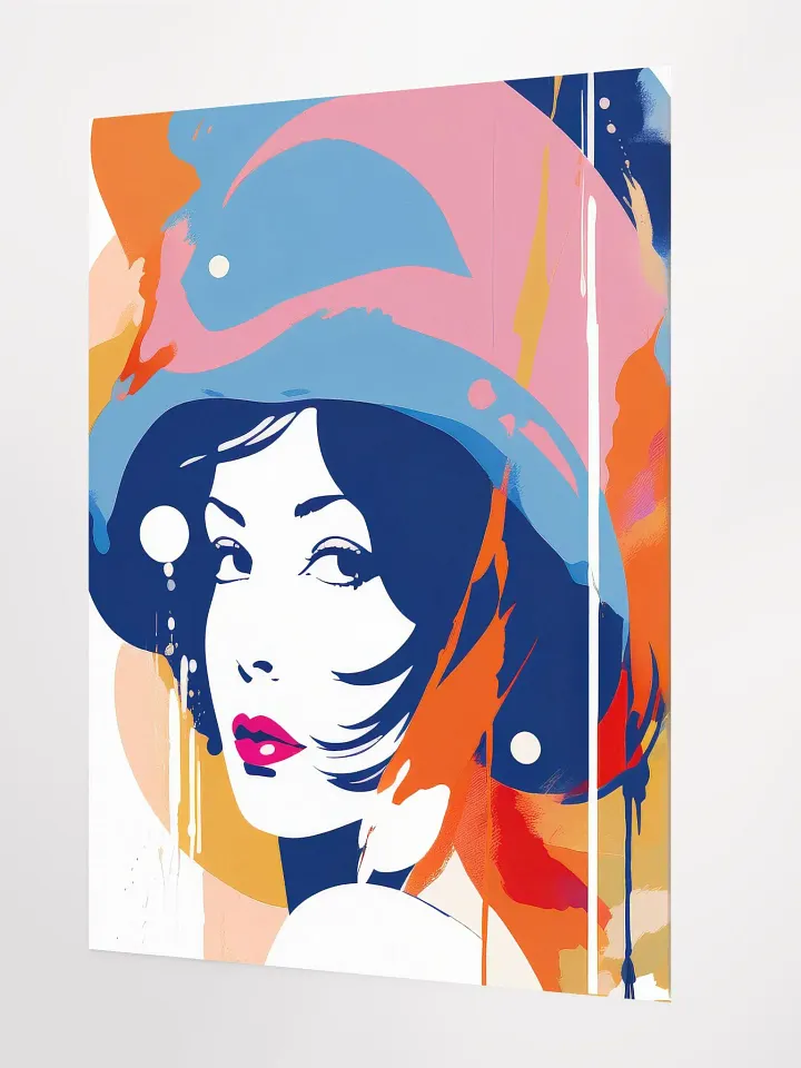 Abstract Woman v7 - Vintage Style Poster - Girly - Medium Size 18x24 Inches product image (2)