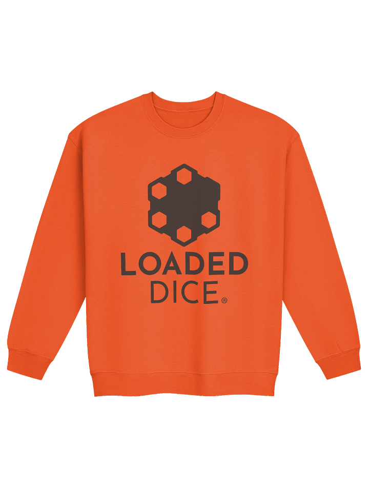 Loaded Dice Graphic Crewneck Sweatshirt Orange product image (1)