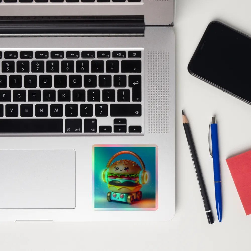 Whimsical Burger Beats Sticker Set product image (12)