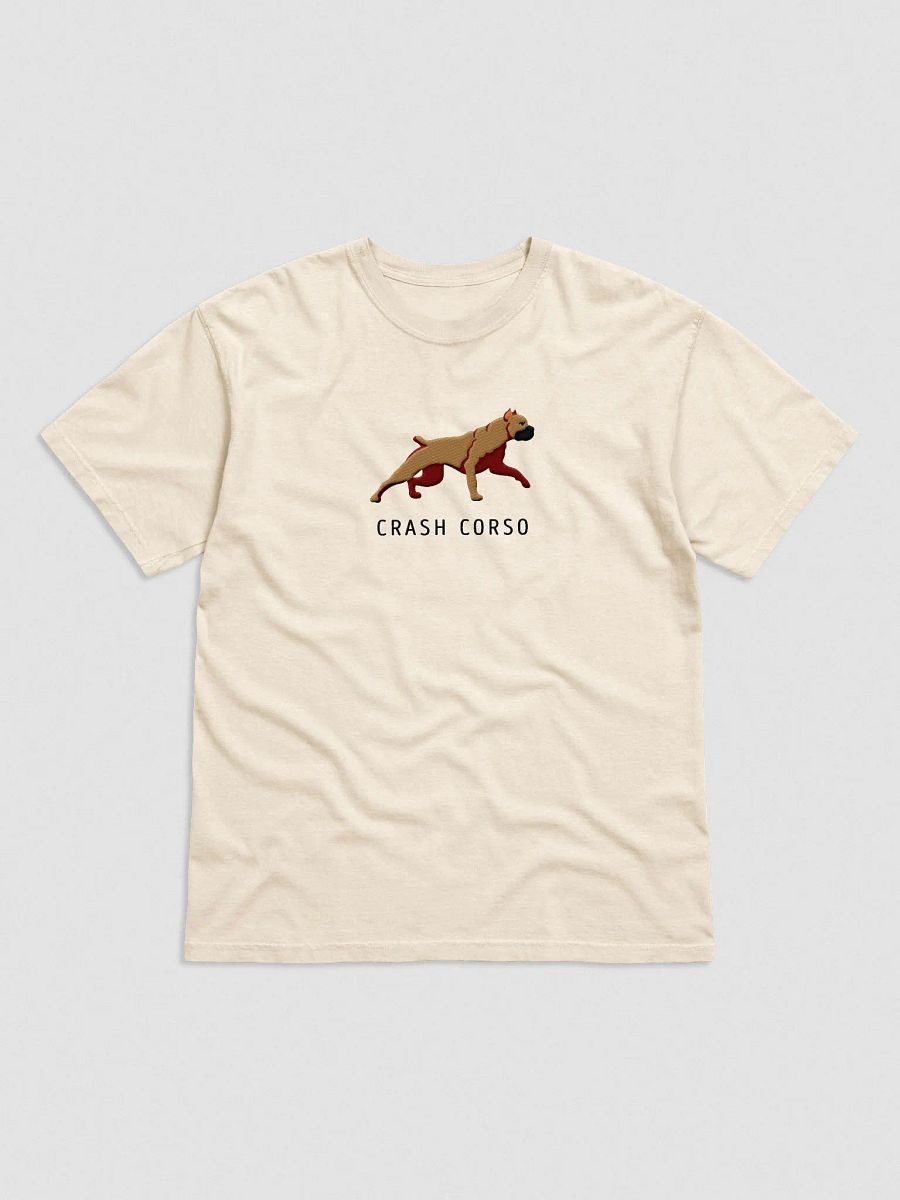 Crash Corso T-Shirt(Embroidered) of a Cane Corso(Tan) product image (4)