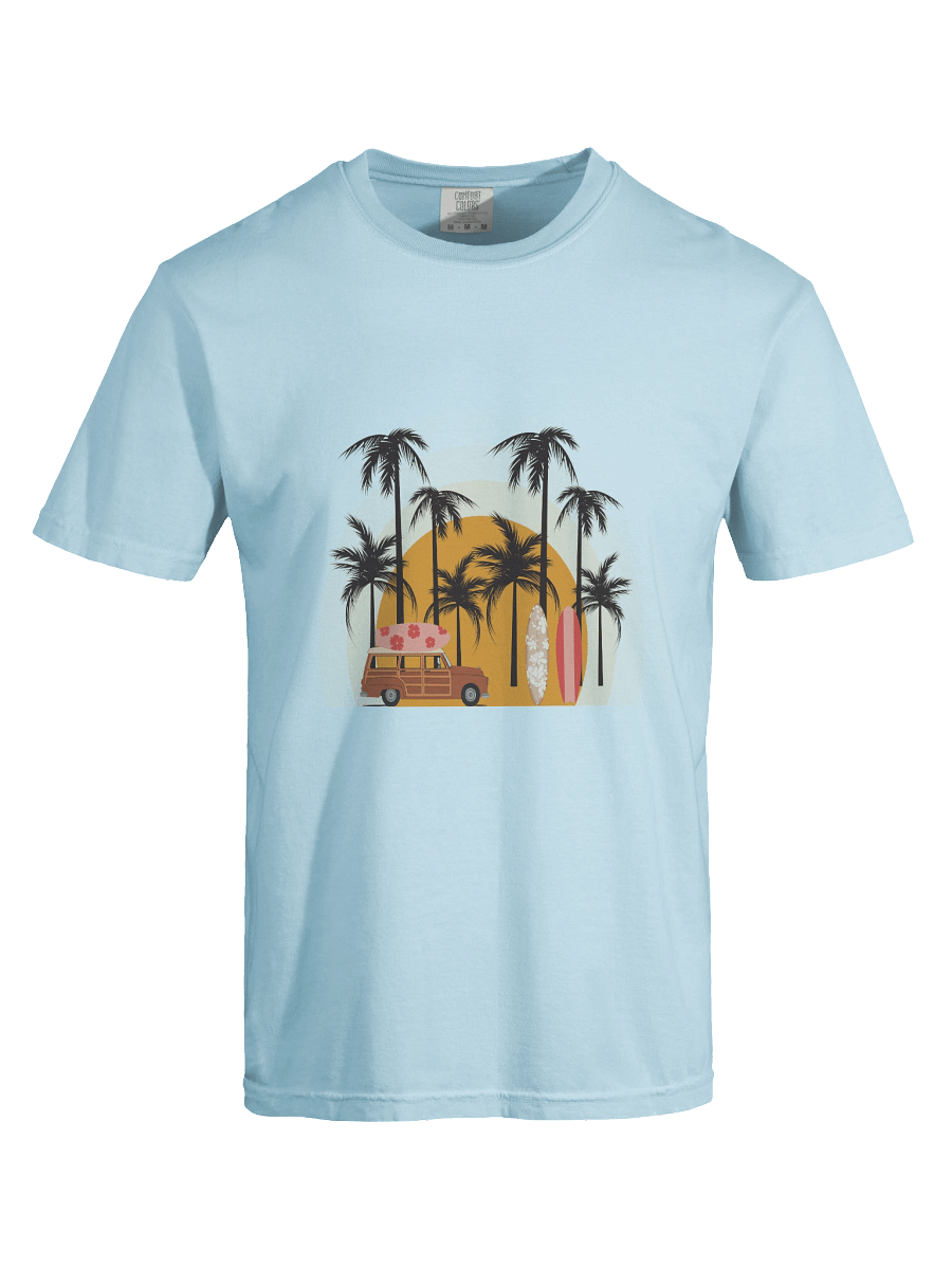 Retro Surf Wagon Tee | Vintage Vibes & Coastal Dreams product image (77)