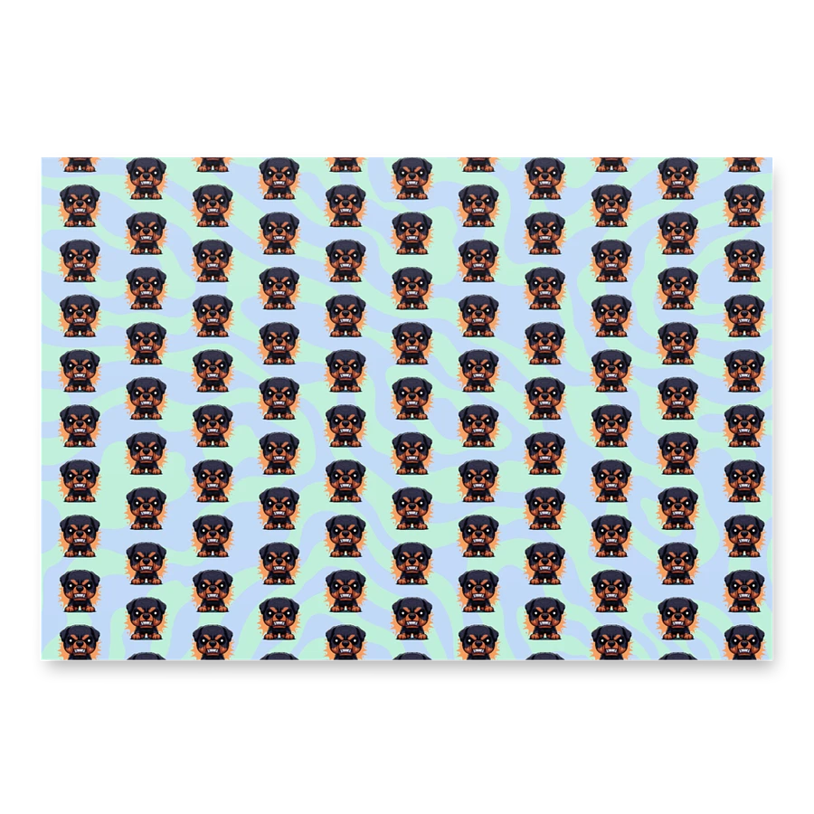 Rottweiler Angry Pup Giftwrap (3 sheets) product image (4)
