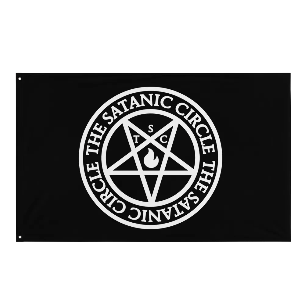 The Satanic Circle - Indoor Flag product image (1)