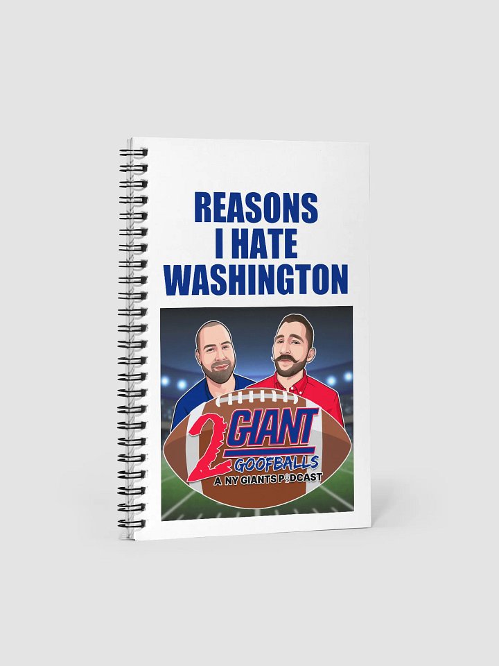 Reasons I Hate Washington Notebook product image (1)