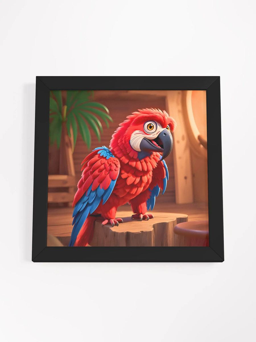 Endangered Species - Mexico - Scarlet Macaw Eco-Friendly Ayous Wood Framed Poster product image (4)