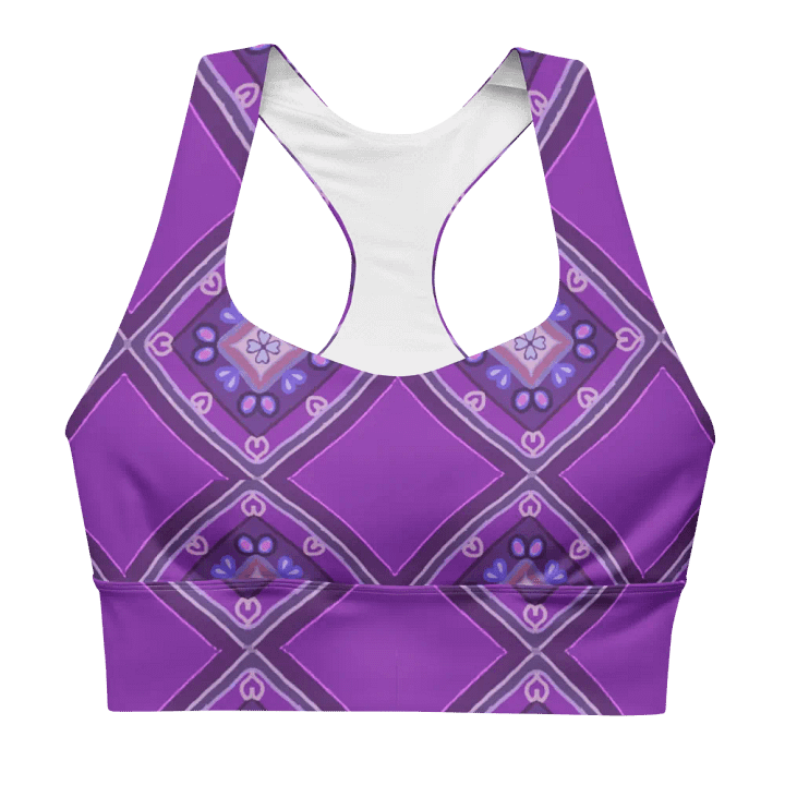 Purple_Pattern Sports Bra product image (2)