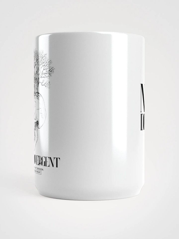 NEURODIVERGENT SKULL white glossy mug product image (2)